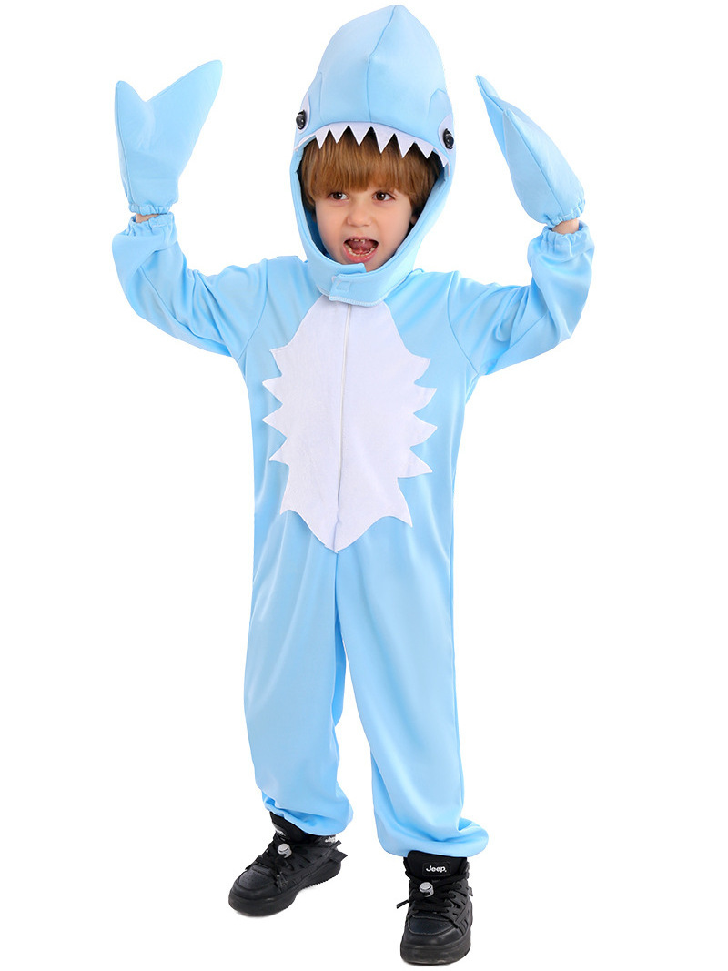 New Stage Show Children's Halloween Animal Onesie Shark Cosplay Costume Kindergarten