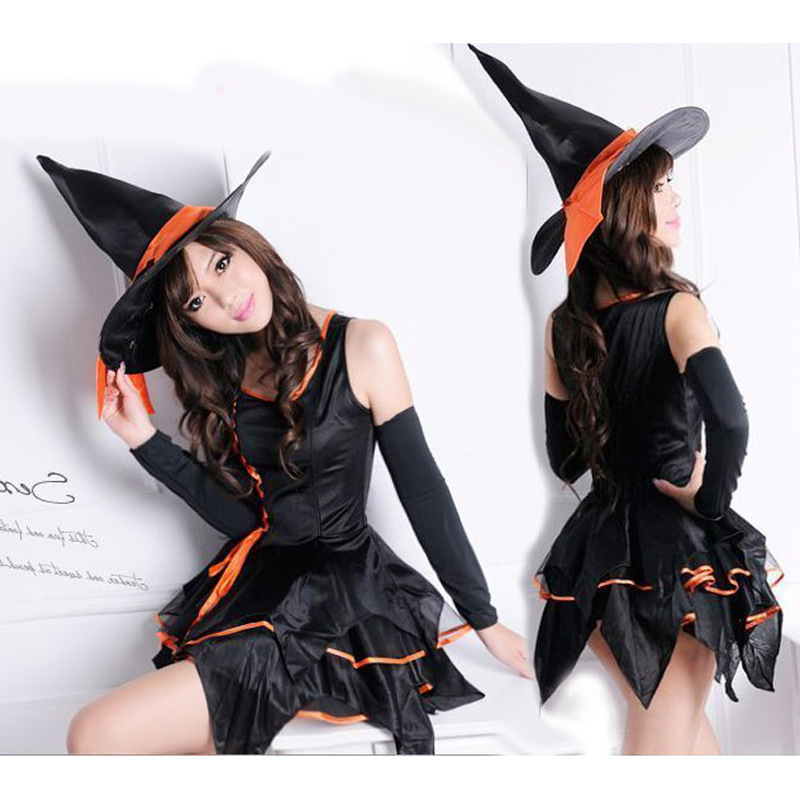 Role play sexy witch female demon dress uniform COSPLAY foreign trade European and American Halloween witch costumes