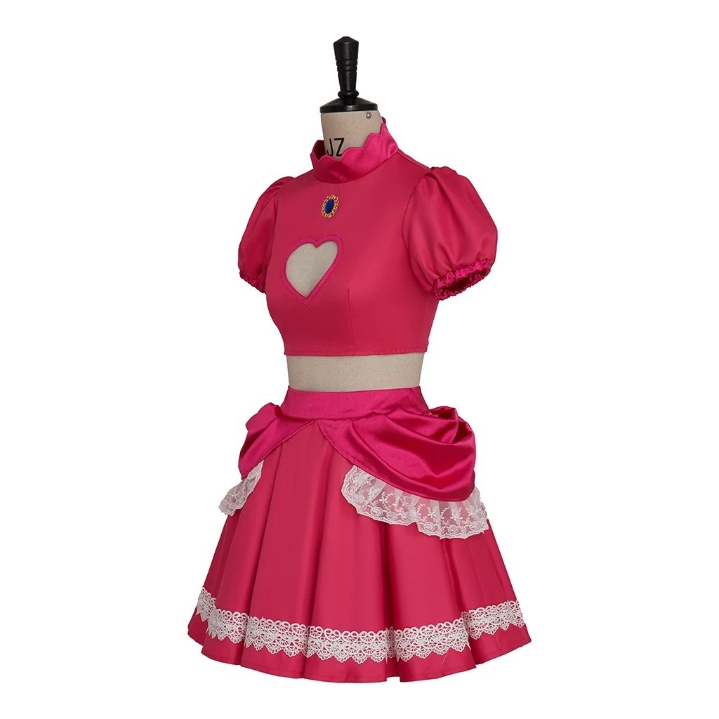 Halloween Cosplay Stage Outfit Game Margin Mario Princess Dress