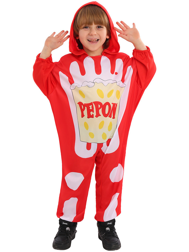 2024 New Children's School Stage Performances French Fries Cosplay Halloween Food Costumes