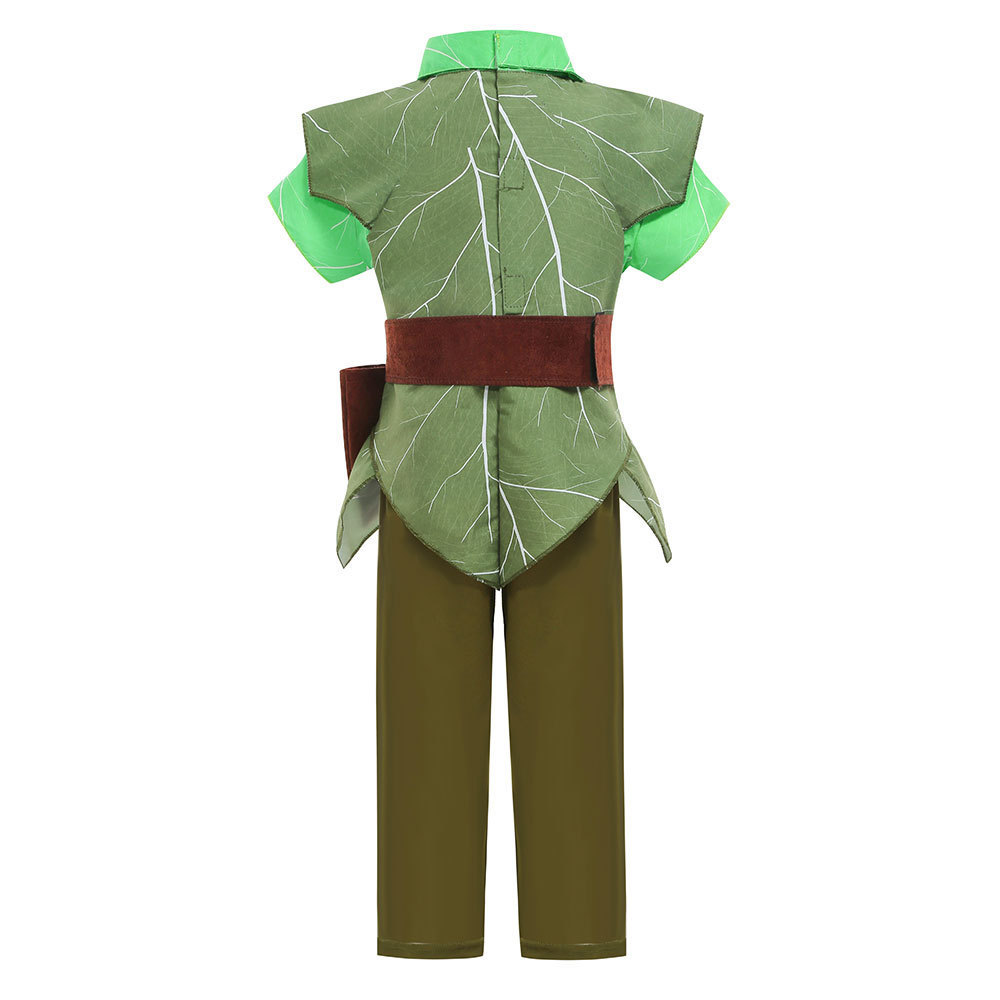 Halloween Christmas Children's Party Boy Green Elf Peter Pan performance costume