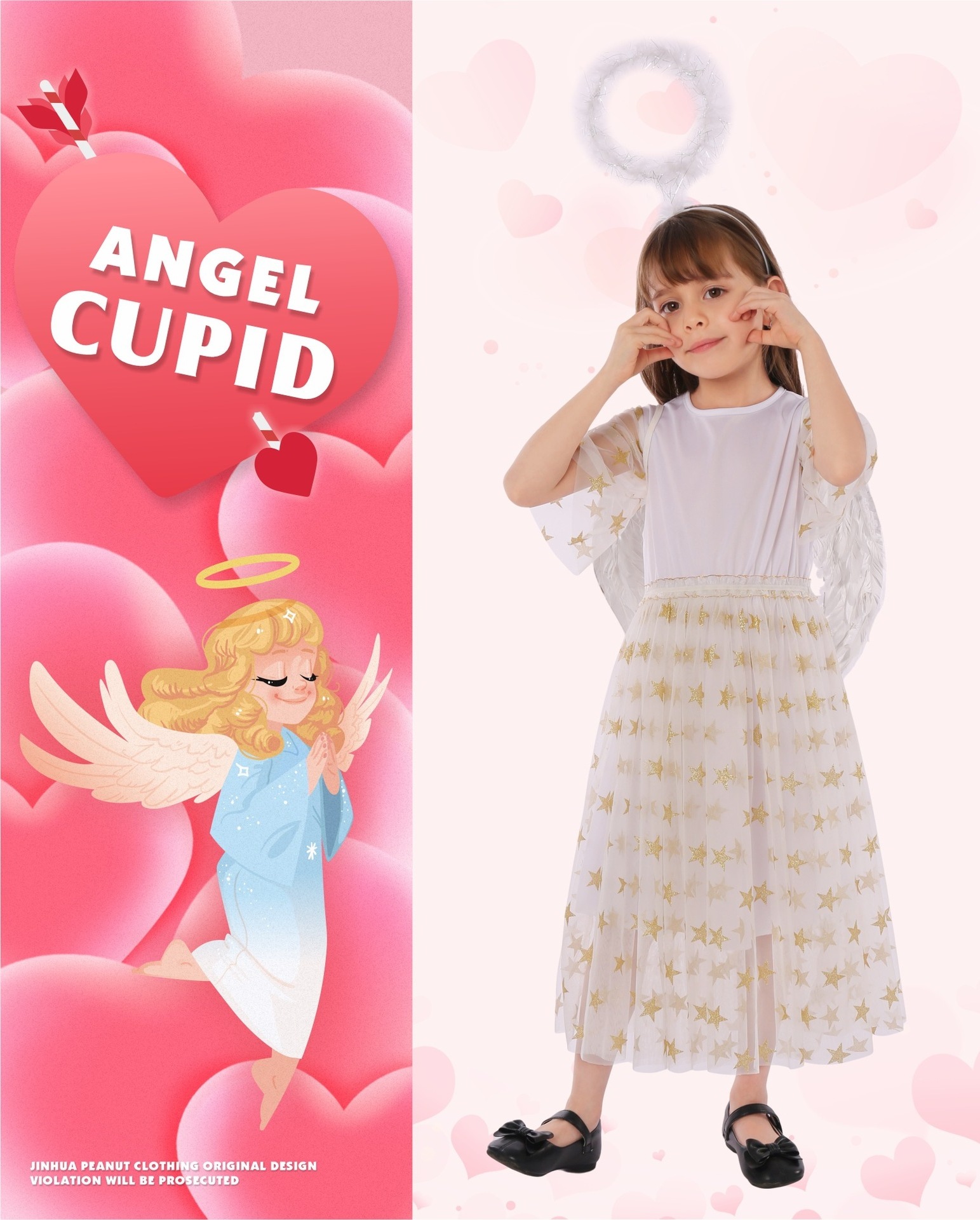 Children's Star Cosplay Character Dress Up Party Festival School Performance Valentine's Day Costume