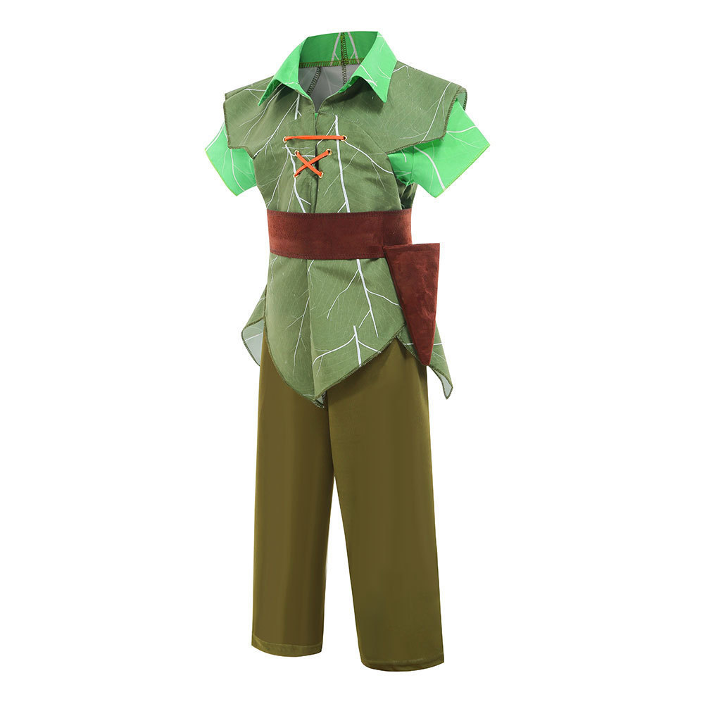 Halloween Christmas Children's Party Boy Green Elf Peter Pan performance costume