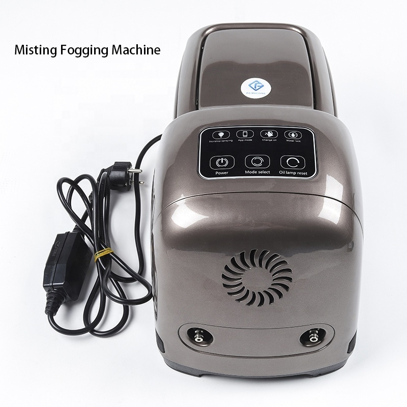 China Manufacturer Mist Cooling Security Fogger Pump Mini Fog Machine Garden Umbrella Misting System