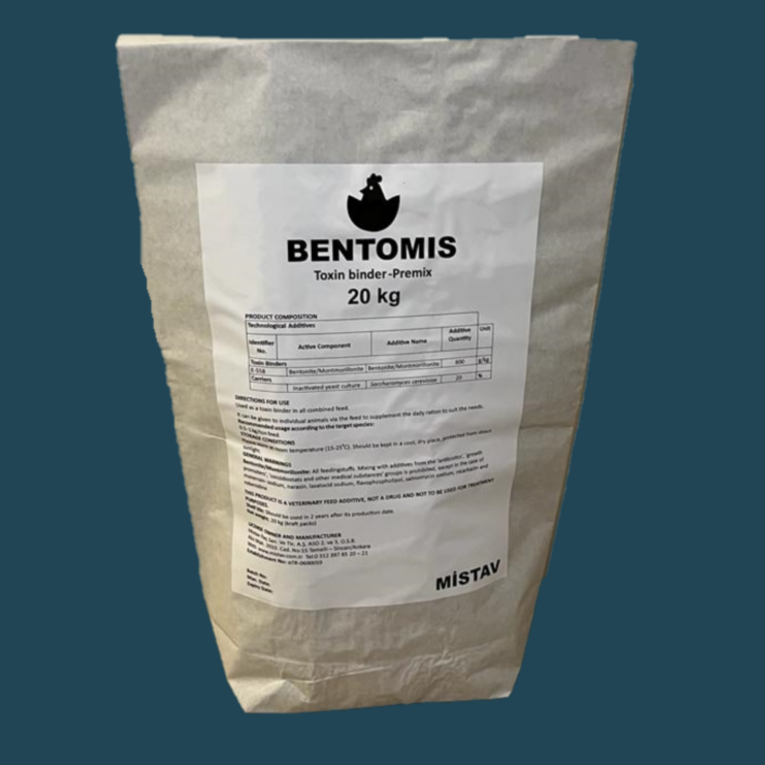 Private Label OEM Product Bentomis Premix Powder for Oral Solution is a Toxin Binderand Yeast for Poultry Ruminant Horse Swine