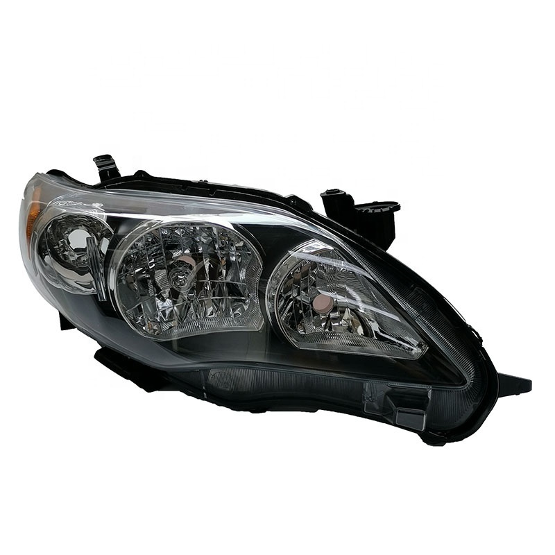 Factory Direct Car Black Housing Halogen Headlight Headlamp For 2010-2013 Sienna USA Corolla OEM 81150-02B60 81110-02B60