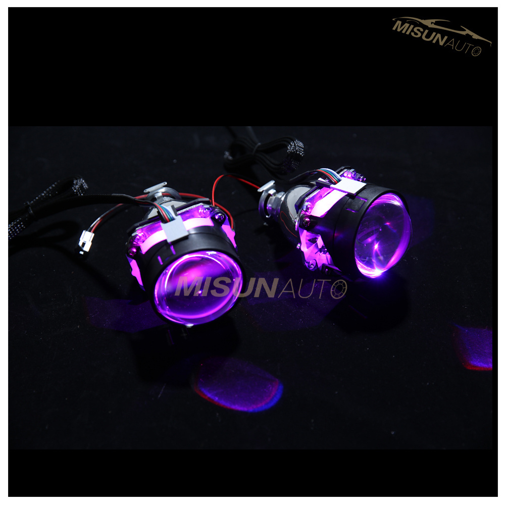 projector retrofit RGB LED Demon Eye Halo Ring Kit For HID Projector Lights Lens