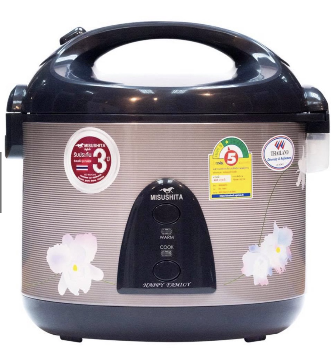 Misushita Electric Rice Cooker Made In Thailand High Quality Service Portable Slow Anti Spill Non Stick Mini Rice Cook Deluxe