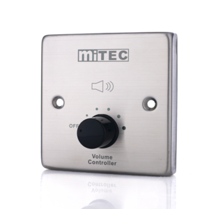 miTEC PA Audio Volume Control Switch In-Wall Metal Stainless Steel Stereo Loudness Controller Panel