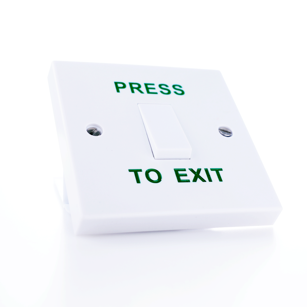 miTEC Exit Door Release Button 250V 10A High Current Switch with Anti-Bacterial Material for Hospital