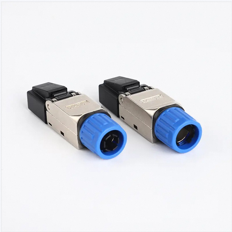 Installable Quick Lock RJ45 Connector Toolless Ethernet CAT6 RJ45 Coupler Femail Male RJ45 Connector