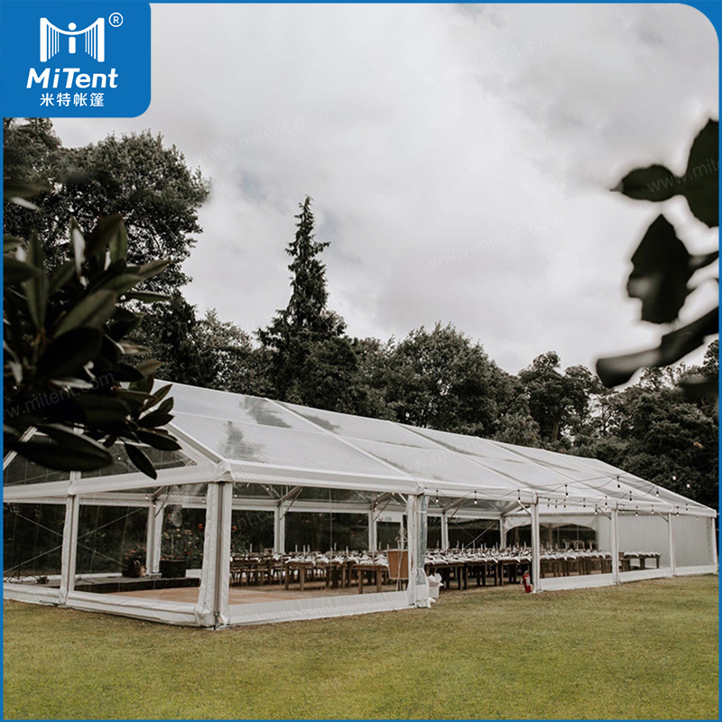 Romantic A Frame Party Tent 10x45m 300 Seats Tent for African Outdoor Wedding Reception Events