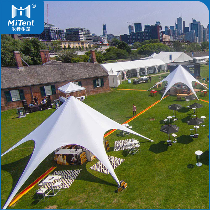 8m,10m Portable Star Covering Tent Temporary Restaurant Tent for Outdoor Beverage Bar