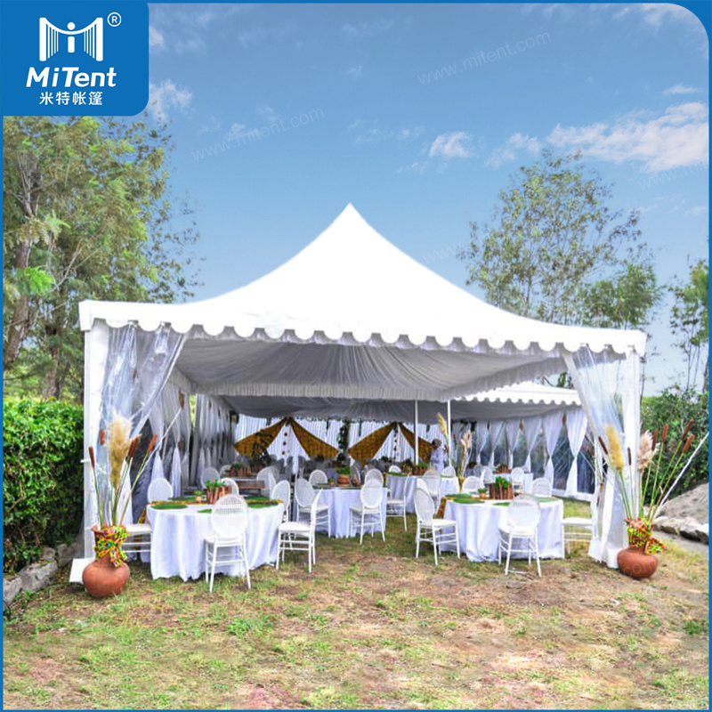 Aluminium Frame 20x20ft Canopy Tent Marquee with Beautiful Curtains Decoration Tent