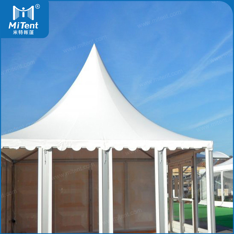 Guangzhou Outdoor Tent Glass High Peak Pergola Canvas Tent Marquee Tent 20x20