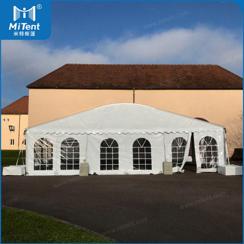 Church Window Outdoor Event Tent with Clear Walls and White Walls Arcum Tent for Wedding