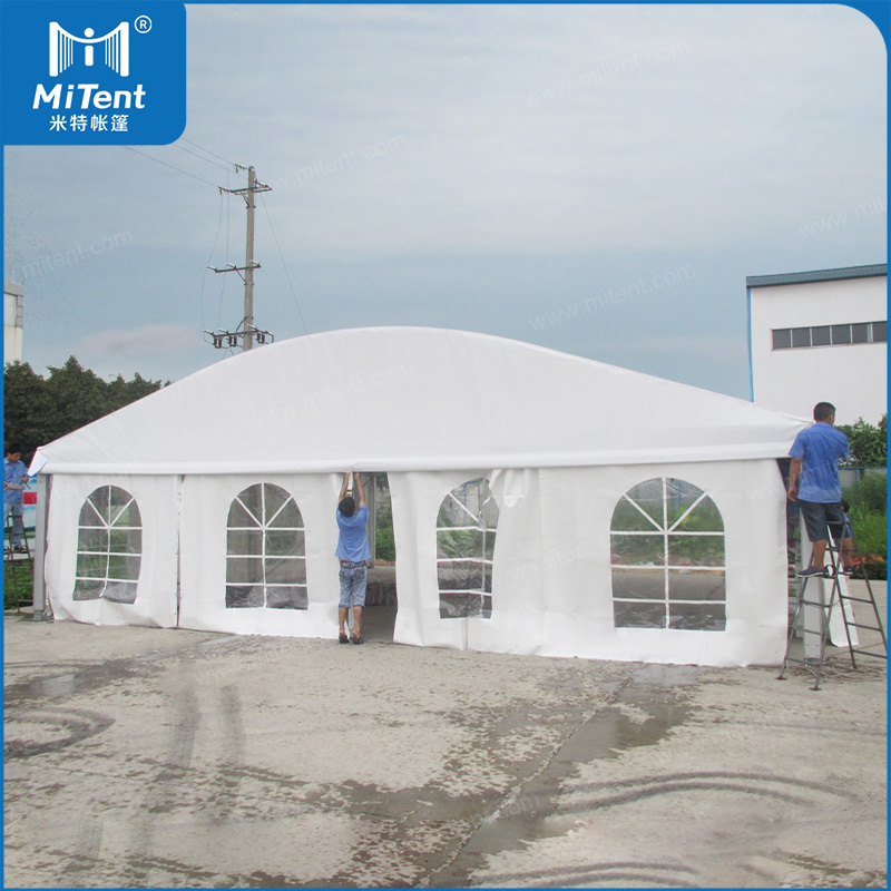 Church Window Outdoor Event Tent with Clear Walls and White Walls Arcum Tent for Wedding