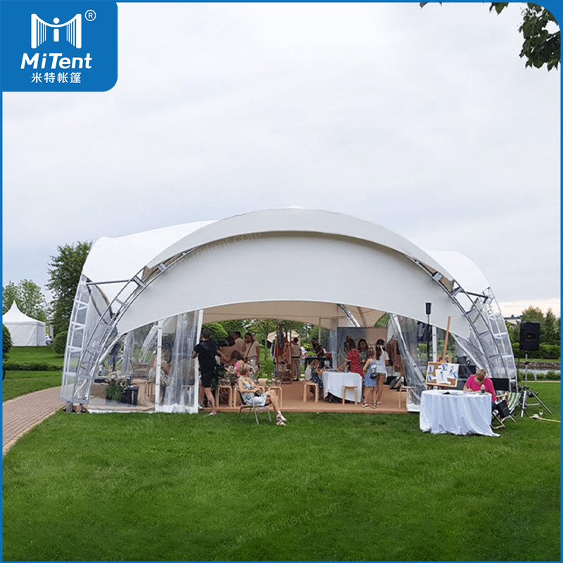 Commercial Outdoor Event Arch Tent 10x10m with Heavy Duty Galvanized Steel Frame