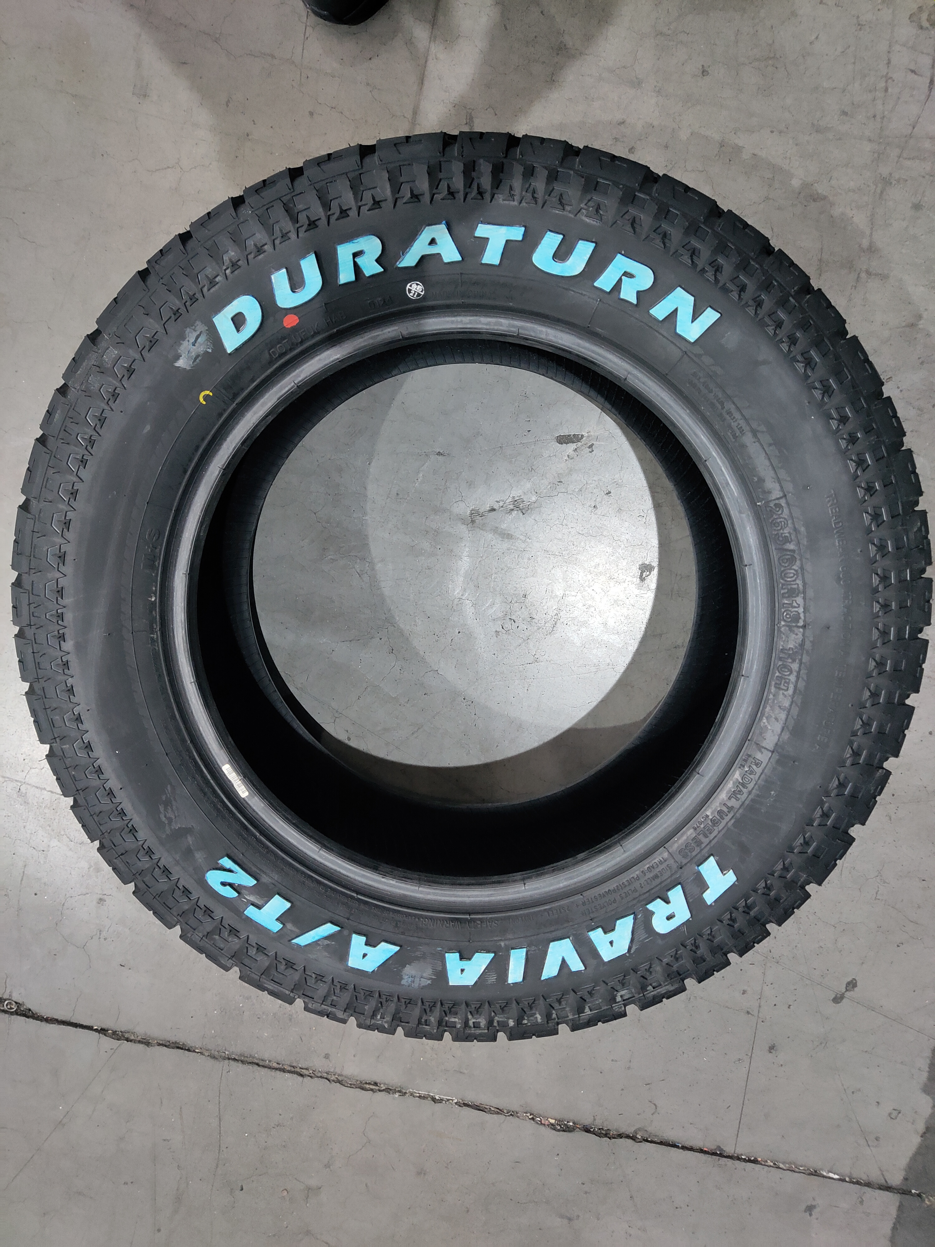 DURATURN Brand 265/60R18 All Terrain Tires 265/60/18 AT Tyres for SUV Pickup