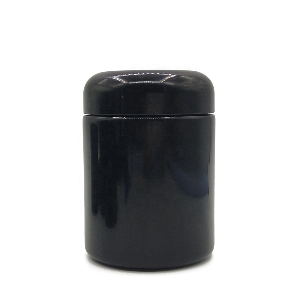 5g10g15g30g50g60g100g120g200g250g Dark Violet UV Glass Jar/Smell-Proof Ultraviolet Storage UV Stash Jar Container