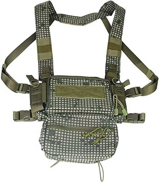 D3 Tactical Chest Rig - Ranger Green ak vest with mag chest plate carrier DNC pouch men chaleco