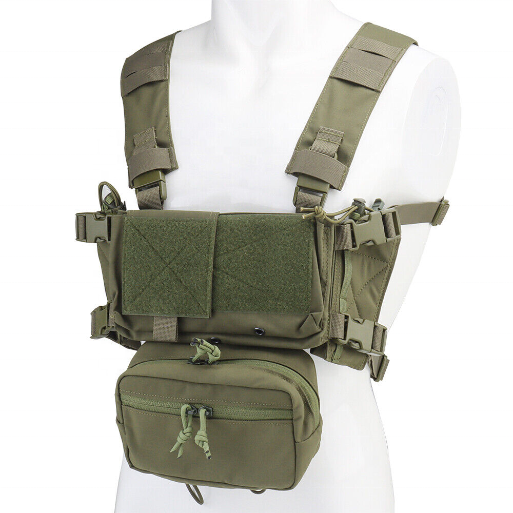 500D Codura Modular air soft AK AR mag pouch MK4 chest rig multicam MC