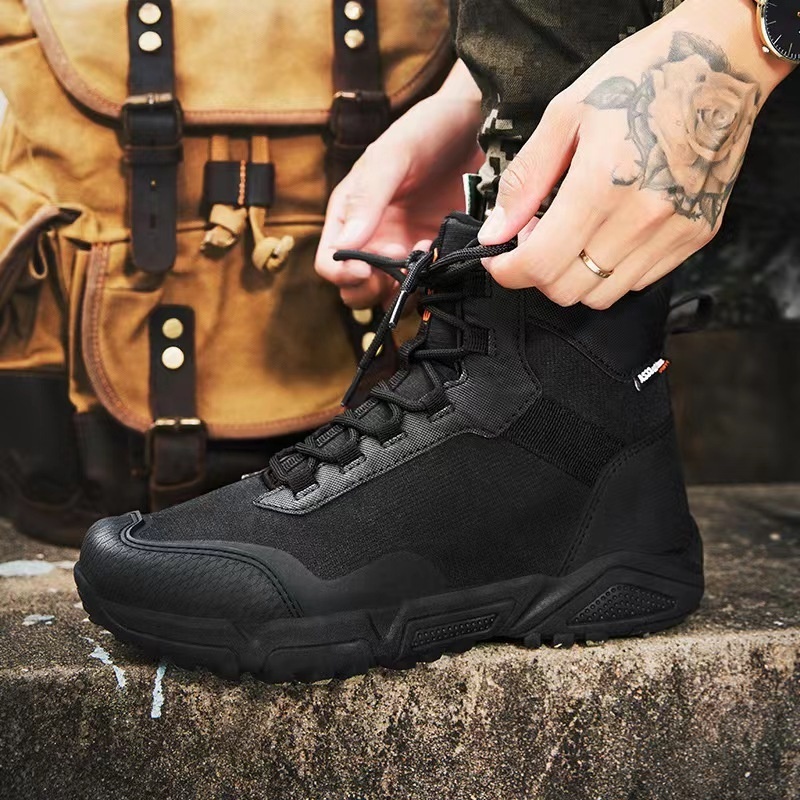 Ready to ship High Quality Short tactical boots half boots Delta Men's boots Hiking