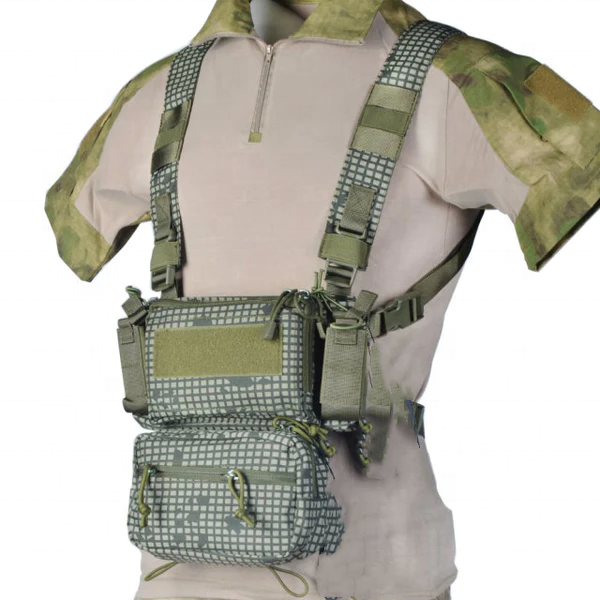 D3 Tactical Chest Rig - Ranger Green ak vest with mag MCB black Magazines pouch men chaleco