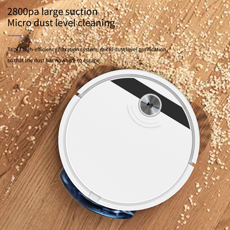 Electric Efficient Automatic Robot Vacuum Cleaner Super Labor-Saving Floor Sweep and Mopping Robot for Easy Cleaning