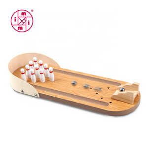 Best sellers of wooden mini table game Desktop mini Bowling Toys  for kids and adult MT7454