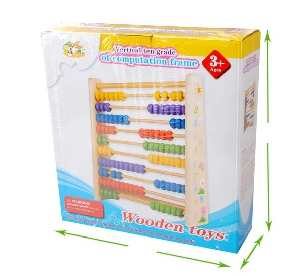 Wooden educational toy Wooden Beads Abacus Kids Calculate Counting Frame game