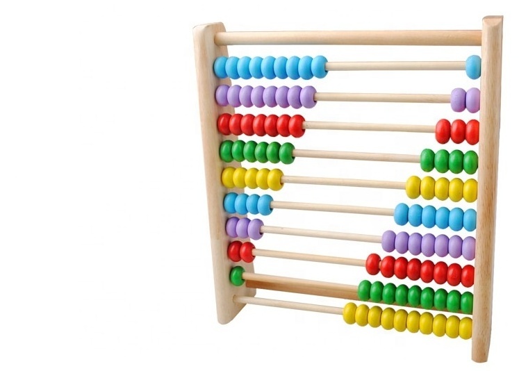 Wooden educational toy Wooden Beads Abacus Kids Calculate Counting Frame game