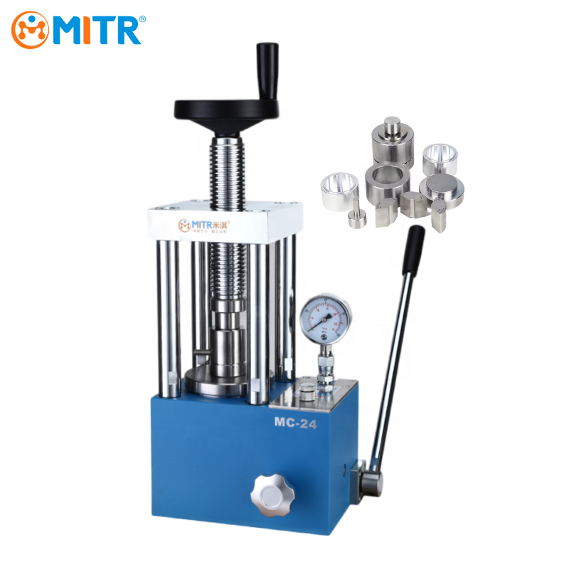 MITR Manufacturer Isostatic Pressure Manual Powder Laboratory Pellet Oil Press Machine With Multi Shapes Mould