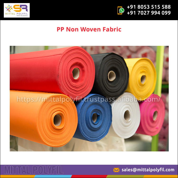 100% PP Spunbond Non-Woven Fabric, Polypropylene Spunbond Nonwoven/ PP Non Woven Fabric In Roll Biodegradable Nonwoven Fabric