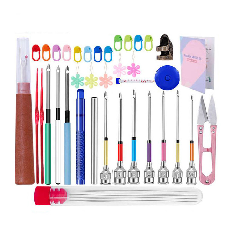 MCX-05 High Quality Punch Needle Kit Embroidery Pen Ripper Instructions Embroidery Punch Needle