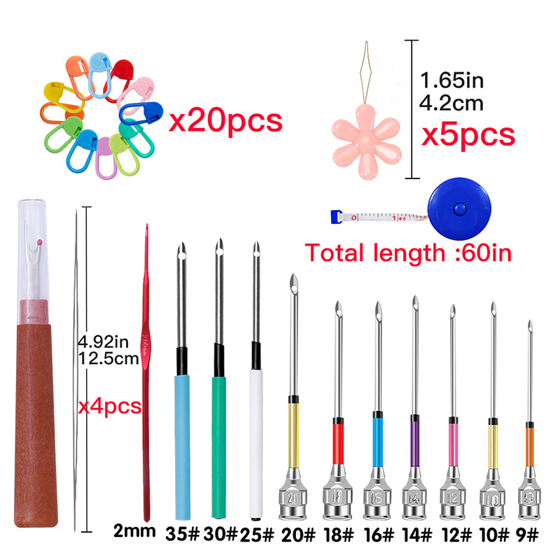 MCX-05 High Quality Punch Needle Kit Embroidery Pen Ripper Instructions Embroidery Punch Needle