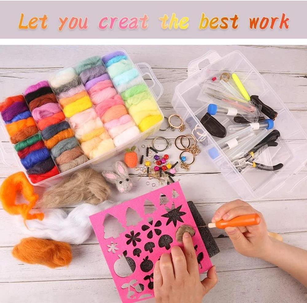 Felting tools 254pcs needle felting kit felting wool kit