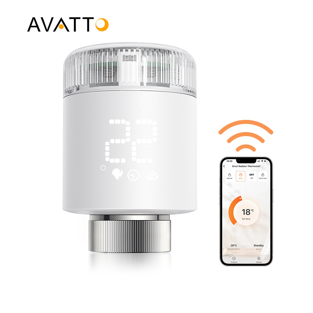 Avatto Tuya Zigbee3.0 Radiator Valve TRV Smart Digital Electronic Zigbee Smart Thermostatic Radiator Valve