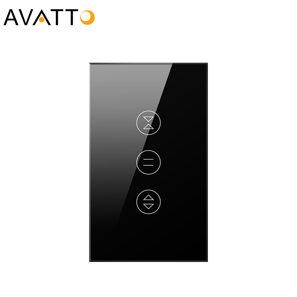 Smart WiFi curtain switch EU US Standard Touch Panel curtain Electric Roller Shutter Switch Tuya Smart Life APP Remote Control