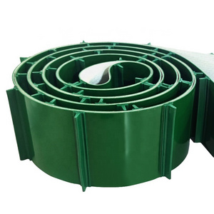 Miuki Green PVC T-type anti slip side wall baffle material conveyor belt customized by manufacturer