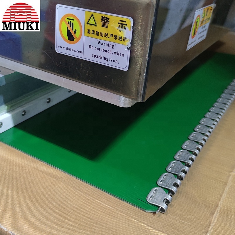 Miuki Green PVC T-type anti slip side wall baffle material conveyor belt customized by manufacturer