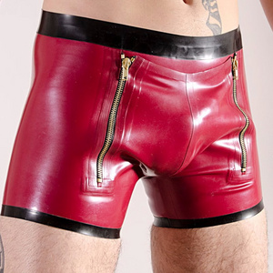 Hot Sales Latex Rubber Men Hip Sexy With Hole Underwear Size XS-XXL