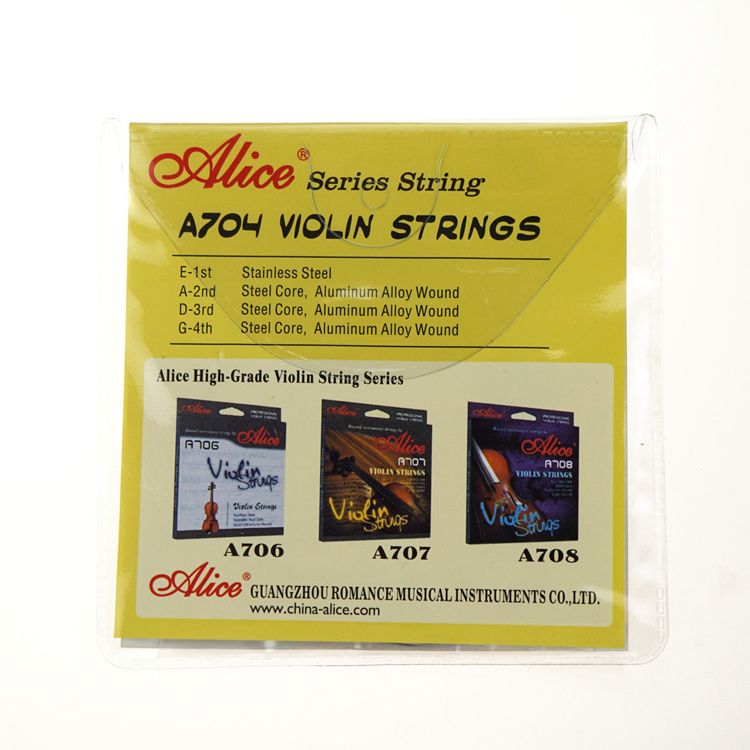 Alice A704 violin string 4/4 set string steel core stainless Aluminum Alloy Winding