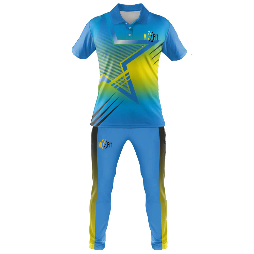 Good Quality Online Sport t shirt T-Shirts Team Uniforms Custom pattern logo full hand cricket jersey design