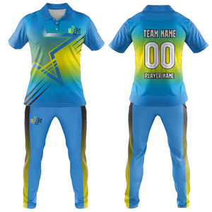 Good Quality Online Sport t shirt T-Shirts Team Uniforms Custom pattern logo full hand cricket jersey design