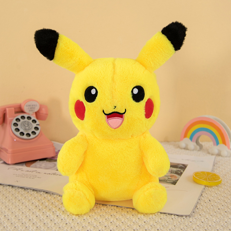 Hot selling 25cm Cartoon Anime wholesale plush toys Pikachu Bulbasaur Squirtle Charmander Kawaii Plush Toys Grab Dolls For gifts