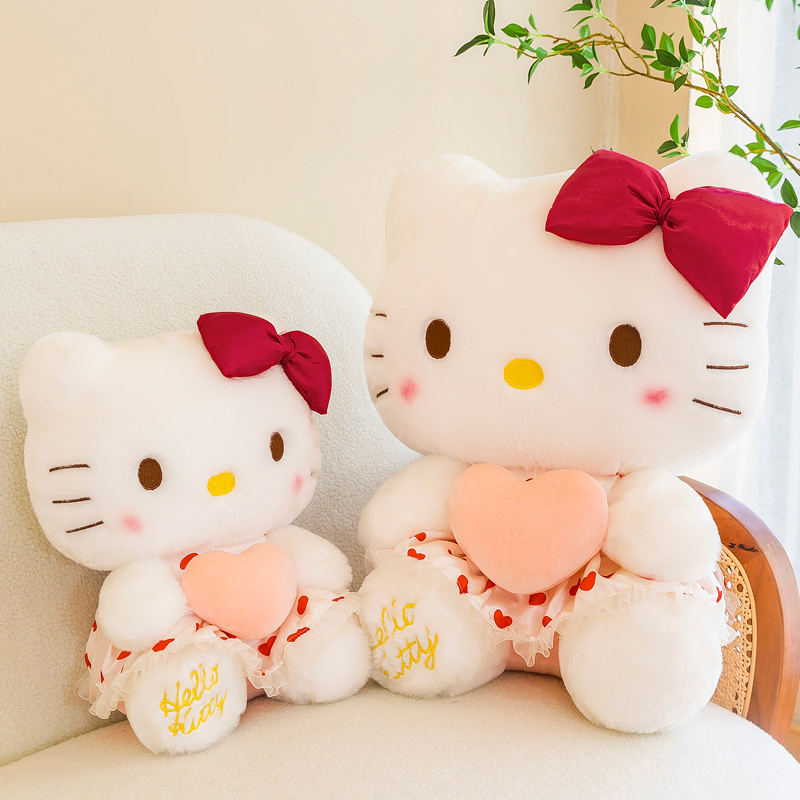 Hot Sale cute  cartoon figure plush toys products Hello Kawaii Kitty cat plush toys for children's gifts