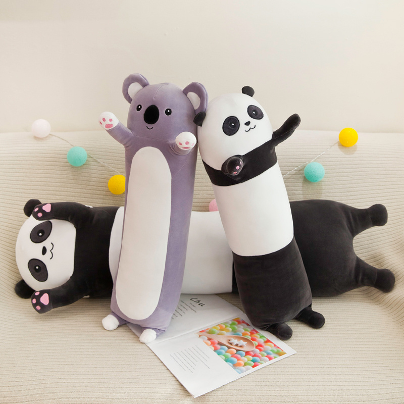 Manufacturer Long Pillow Koala Soft Plush toys stuffed  Long panda cushion