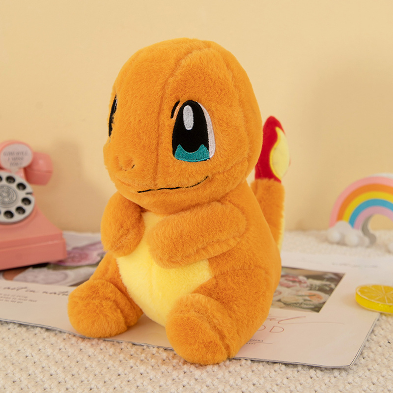 Hot selling 25cm Cartoon Anime wholesale plush toys Pikachu Bulbasaur Squirtle Charmander Kawaii Plush Toys Grab Dolls For gifts