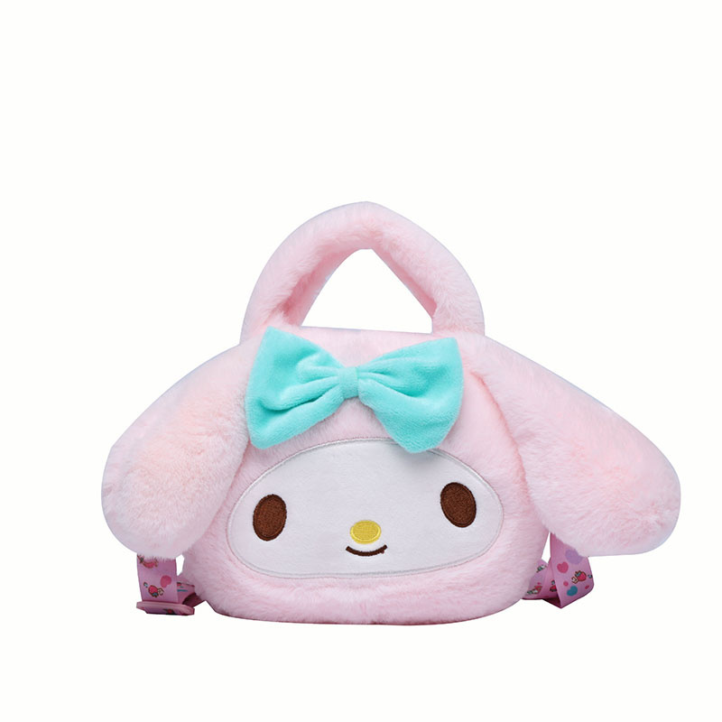 New Popular Cute Melody Soft plush bag Kuromi Plush bag rabbit bag For Children Gifts